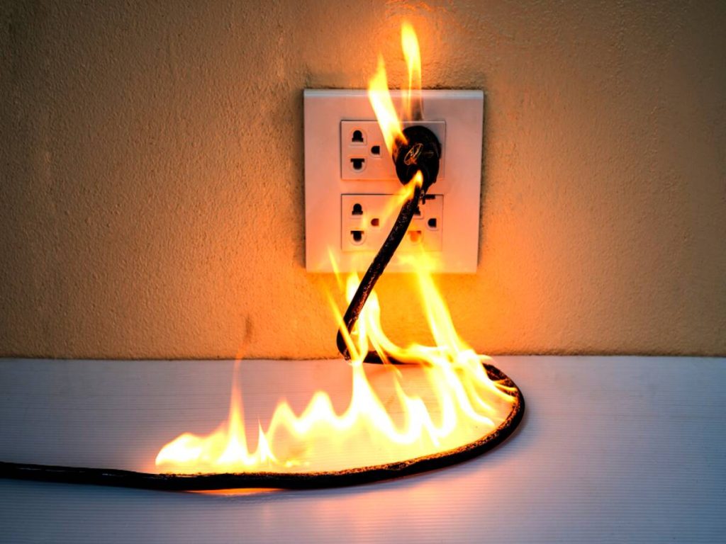 fire caused by electricity