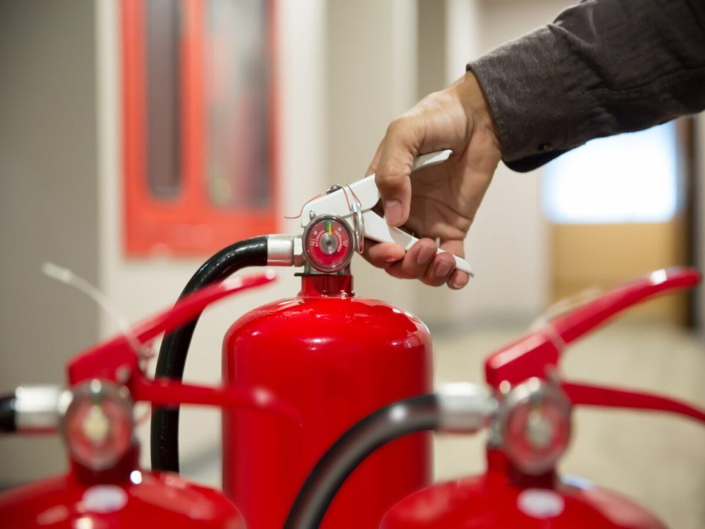 actions for expired fire extinguisher