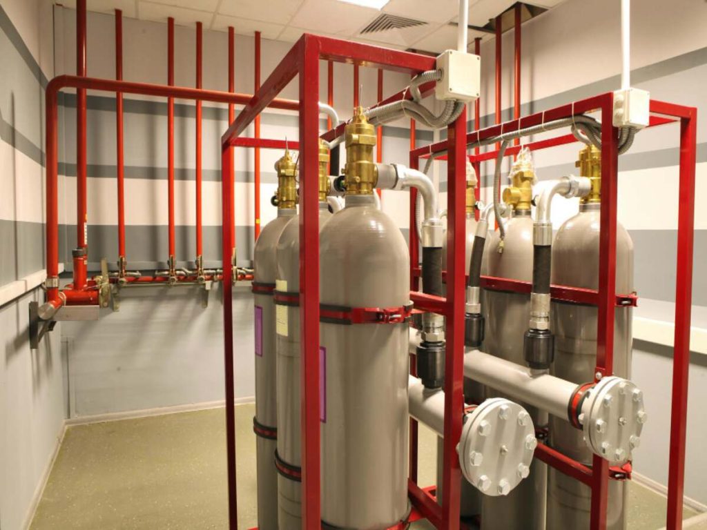 inert gas fire suppression-system