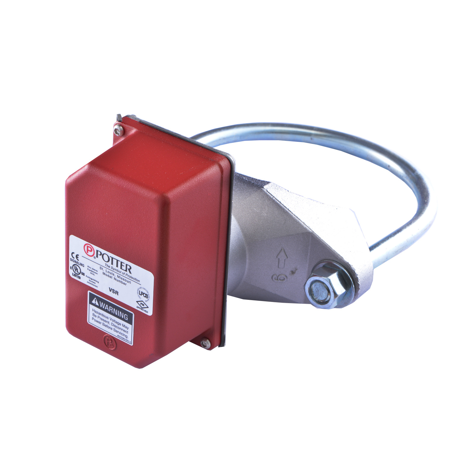 Potter Electric Signal Water flow Alarm Switch wet sprinkler system 8" VSR-8 